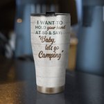 Cadeau d'anniversaire personnalisé pour un couple de campeurs.