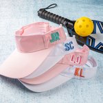 Visiera ricamata personalizzata Visiera solare Cappello estivo donna Cappello solare spiaggia regolabile Colori multipli per sport all'aperto