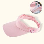 Visiera ricamata personalizzata Visiera solare Cappello estivo donna Cappello solare spiaggia regolabile Colori multipli per sport all'aperto
