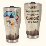 Cadeau d'anniversaire personnalisé pour un couple de campeurs.