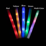 Personalised 10pcs Multicoloured Light Up LED Foam Glow with Text Wedding Party Concert Clubs Nightlife Favors