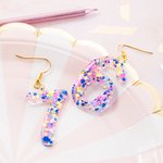 Gepersonaliseerde Paar Verjaardag Cijfers Confetti Dots Acryl Oorbellen Sieraden Verjaardag verklaring Dangles Verjaardag Verjaardag Party Gift voor haar