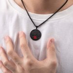 Personalised Engraved Emergency Medical ID Family Tree Stainless Steel Necklace for Women Men Grandparents Jewellery