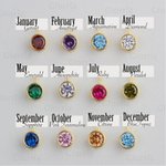 Collier Prénom Fête des Mères Personnalisé avec Fleur et Pierre de Naissance Bijoux en Argent Sterling Cadeau Anniversaire Fête pour Femme