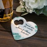 Décapsuleur Magnétique Personnalisé avec Nom en Forme de Coeur Ensemble de 10 Pièces Cadeau d'Anniversaire Fête Mariage Souvenirs pour les Invités