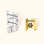 Personalised Stethoscope ID Tag Ring with Name Graduation Gift for Nurse Doctor