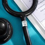 Personalised Stethoscope ID Tag Ring with Name Graduation Gift for Nurse Doctor