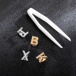 Personalizzato Iced Out Lettera Denti Grillz Hip Hop Gioielli Regalo di compleanno per gli amanti dell'Hip Hop