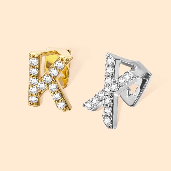 Personalizzato Iced Out Lettera Denti Grillz Hip Hop Gioielli Regalo di compleanno per gli amanti dell'Hip Hop