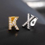 Personalizzato Iced Out Lettera Denti Grillz Hip Hop Gioielli Regalo di compleanno per gli amanti dell'Hip Hop