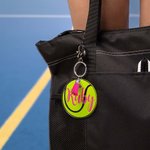 Personalisierte Satz von 2 Tennis Tasche Tag Schlüsselanhänger Tennis Geschenk für Tennisliebhaber Tennis-Team-Mitglied