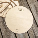 Personalized Basketball Soccer Volleyball Football Coach's Plaque Sports Team 3D Wood Layered Plaque Engraved with Name Message Coach Gift Team Gift