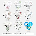 Personalized 10 Pieces Heart Shape Magnetic Bottle Opener for Wedding Party Guests Souvenirs Anniversary Gift