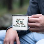 Personliga Campingpartners för livet Emaljmugg för man och hustru Gåvor för campingpar