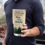 Gepersonaliseerde Baby Let's Go Camping Bos Reizen Vakantie 30oz Tumbler Valentijnsdag Gift