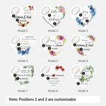 Personalized 10 Pieces Heart Shape Magnetic Bottle Opener for Wedding Party Guests Souvenirs Anniversary Gift