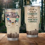 Personligt par Resa Campfire Party Semester Fritid 30oz Tumbler Present för par Bästa vän