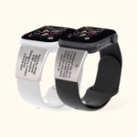 Gepersonaliseerde Medische Alarm ID Tag Noodveiligheidsplaat voor horlogeband Fitness Runners Atleten Klimmers Ouderen Essentieel