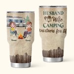Personalizzato Camping Partners For Life Travel With Loved One 30oz Tumbler Regalo di coppia Regalo di compleanno