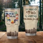 Personalizzato Camping Partners For Life Travel With Loved One 30oz Tumbler Regalo di coppia Regalo di compleanno