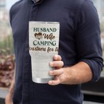 Personifierad man och fru Camping Semester Reseliv 30oz Tumbler Pargåva