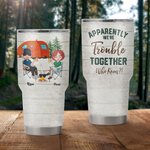 Personalized Funny Conversation With Couple Camping Vacation 30oz Tumbler Camping Enthusiast Gift