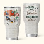 Personalized Funny Conversation With Couple Camping Vacation 30oz Tumbler Camping Enthusiast Gift
