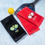 Serviette de sport légère et douce avec boucle Cadeau du père Cadeau du joueur de Pickleball