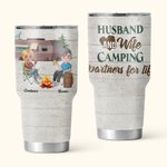 Personifierad man och fru Camping Semester Reseliv 30oz Tumbler Pargåva