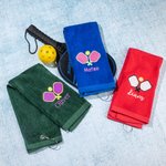 Serviette de sport légère et douce avec boucle Cadeau du père Cadeau du joueur de Pickleball