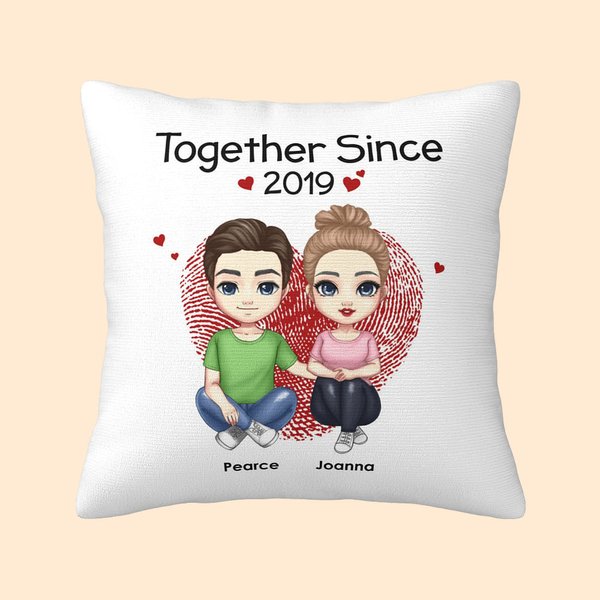 Gepersonaliseerd Samen Sinds 2019 Kussenhoes Valentijnsdag Verjaardag Cadeau Slaapkamer Home Decor
