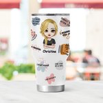 Vaso de 30oz Personalizado Daiy Afirmación Crezco Cada Día Confío en Mí Mismo Regalo de Animo para Cumpleaños