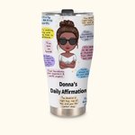 Personnalisé Mes Affirmations Positives Rappels Quotidiens Gobelet en Acier Inoxydable Courbé 30oz pour Glace et Boisson Chaude Anniversaire pour Femm