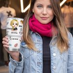 Vaso de 30oz Personalizado Daiy Afirmación Crezco Cada Día Confío en Mí Mismo Regalo de Animo para Cumpleaños