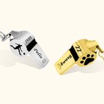 Personalised Engraved Baseball Football Basketball Symbol Name Whistle with Lanyard School Outdoor Sport Supplies Gift for Coach Trainer