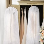 Gepersonaliseerde Olijftak Bruidsjurk Tas met Naam voor Bruid Bruidsmeisje Bruids Shower Verlovings Huwelijksfeestje Ademend 70