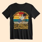 Gepersonaliseerd The Legend Has Retired Not My Problem Anymore Vintage Sweatshirt Hoodie T-Shirt Verjaardag Pensioen Cadeau voor Man of Vrouw
