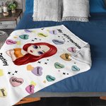 Couverture personnalisée My Positive Affirmations Soft Blanket Birthday Women's Day Gift for Her