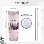Personalized You are My Person You Will Always be My Person Straight Skinny Tumbler Gift for Sister