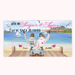Personalizada Niñas Viaje de Verano Deseo Una Mufuka Piscina Ducha Camping Playa Toalla Besties Regalo Suave Secado Rápido Esenciales de Viaje