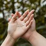 Henkilökohtainen Kaksi nimi kaulakoru Love Heart korut lahja äiti pari Ystävänpäivä vuosipäivä joulu äitienpäivä lahja