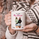 Taza de Cerámica Personalizada Partners in Crime If We Get Caught I'm Deaf You Don't Speak English Taza de Cerámica Blanca Regalo de Cumpleaños Apta p 3