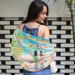Serviette de plage personnalisée Vacances d'été Âmes sœurs Pas sœurs de sang mais sœurs de cœur Cadeau d'amitié Absorption de l'eau et séchage rapide
