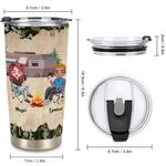 Vaso personalizado Making Memories Together Couple Wife and Husband 20oz Tumbler Cumpleaños Uso diario Regalo de San Valentín Regalo de aniversario pa 6