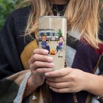 Vaso de camping personalizado Let Us Camping Sit by the Camfire 20oz Cumpleaños San Valentín Regalo de aniversario para la familia Amante Pareja