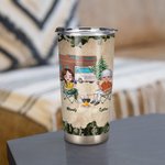 Vaso de 20oz Personalizado Elementos de Camuflaje Pareja Camping Exterior Regalo de Cumpleaños Regalo de San Valentín Regalo de Aniversario para Uso D 2