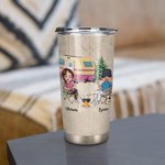 Vaso Personalizado La Vida Es Mejor Cuando Vas De Camping Con Tu Pareja 20oz Vaso Para Bebidas Calientes Y Frias Regalo Especial Para Amante De La Fam 2