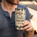 Vaso de 20oz Personalizado Elementos de Camuflaje Pareja Camping Exterior Regalo de Cumpleaños Regalo de San Valentín Regalo de Aniversario para Uso D 5