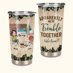 Vaso de 20oz Personalizado Elementos de Camuflaje Pareja Camping Exterior Regalo de Cumpleaños Regalo de San Valentín Regalo de Aniversario para Uso D 1