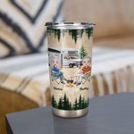 Personlig Jag vill hålla din hand Baby Låt oss gå Camping 20oz Tumbler Jubileumspresent Födelsedagspresent för daglig användning